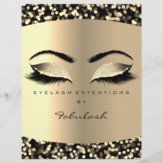 メイクアップラッシュ美しい紙吹雪セピアフライヤー価格表 チラシ (裏面)