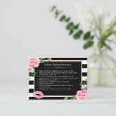 メイクアップリップの指示のヒント – ピンクのフローラ 名刺 (スタンド正面)