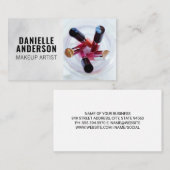 メイクアップリップスティックとアイライナー 名刺 (正面/裏面)