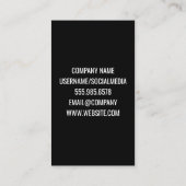 メイクアップリップスティック染色 |メタリック金ゴールド 名刺 (裏面)