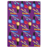 メイクアップリップスティック爪、 ネイルポリッシュユニークおもしろい クリップボード (裏面)