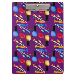 メイクアップリップスティック爪、 ネイルポリッシュユニークおもしろい クリップボード