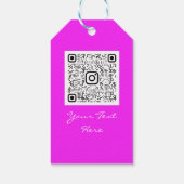 メイクアップリップホログラフドリップベリーピンクキスQRコード ギフトタグ (裏面)