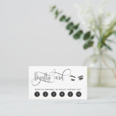 メイクアップロイヤリティカードウィンク目の点滅の延長 名刺 (スタンド正面)