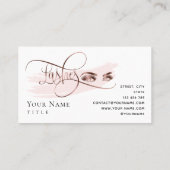 メイクアップロイヤリティカードバラ金ゴールド美しいまつ 名刺 (裏面)