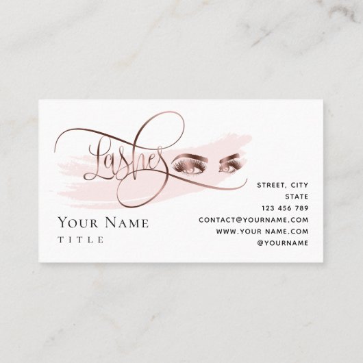 メイクアップロイヤリティカードバラ金ゴールド美しいまつ 名刺 (裏面)