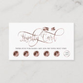 メイクアップロイヤリティカードバラ金ゴールド美しいまつ 名刺 (正面)