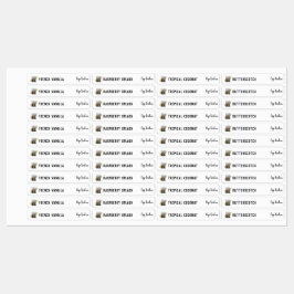 メイクアップロゴリップグロスバルムマスカラ製品 ラベル