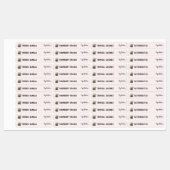 メイクアップロゴリップバーム口紅赤面製品ラベル ラベル (シート)