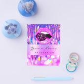 メイクアップロゴリップホログラフドリップベリーQRCODEロゴ チラシ (シングル)