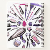 メイクアップ円デザイン ノートブック (裏面)