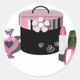 メイクアップ化粧品ガール ラウンドシール