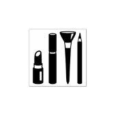 メイクアップ化粧品リップスティックマスカラロイヤリティカード1x1 ラバースタンプ (インプリント)