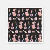 メイクアップ化粧品美しいパターン化粧品 スタンダードカクテルナプキン (正面)