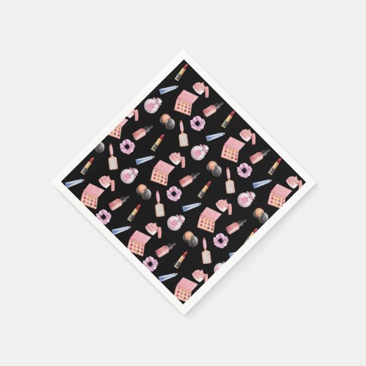 メイクアップ化粧品美しいパターン化粧品 スタンダードカクテルナプキン (角)