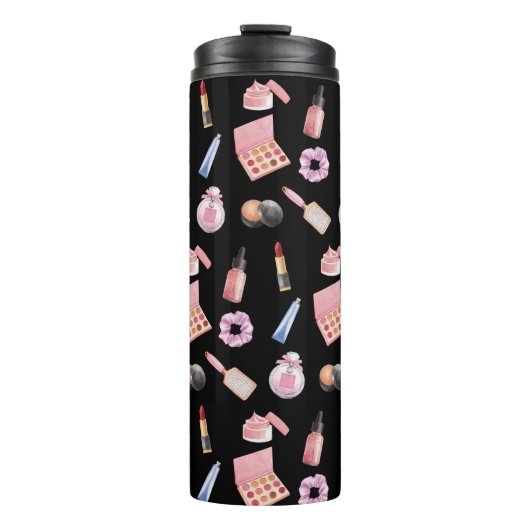 メイクアップ化粧品美しいパターン化粧品 タンブラー (正面)