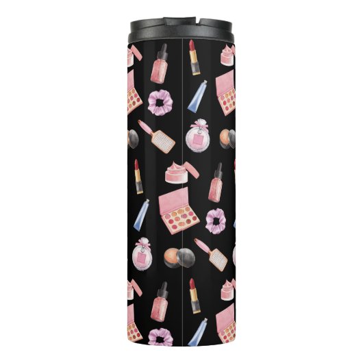 メイクアップ化粧品美しいパターン化粧品 タンブラー (裏面)