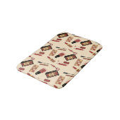 メイクアップ化粧品美しいパターン化粧品 バスマット (アングル)