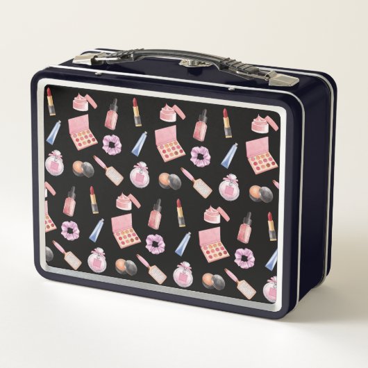 メイクアップ化粧品美しいパターン化粧品 メタルランチボックス (裏面)