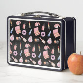 メイクアップ化粧品美しいパターン化粧品 メタルランチボックス (インサイチュ)