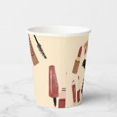 メイクアップ化粧品美しいパターン化粧品 紙コップ (右)