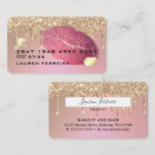 メイクアップ及びヘアクレジットカードスタイル名刺 名刺 (正面/裏面)