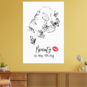 メイクアップ愛好家のためのメイクアップアーティスト、ウォールアートギフト キャンバスプリント (インサイチュ (リビング))