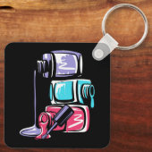 メイクアップ爪、 ネイルポーランドメイクアップ化粧品マニキュア爪、 ネイル キーホルダー (裏面)