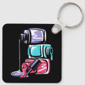 メイクアップ爪、 ネイルポーランドメイクアップ化粧品マニキュア爪、 ネイル キーホルダー (裏面)