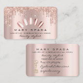 メイクアップ爪、 ネイルマニキュアバラスパークグリッター 名刺 (正面/裏面)