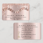 メイクアップ爪、 ネイルマニキュアバラスパークファッションルクス 名刺 (正面/裏面)