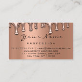 メイクアップ爪、 ネイルラッシュメイクアップバラドリップスカッパーブルー 名刺 (裏面)