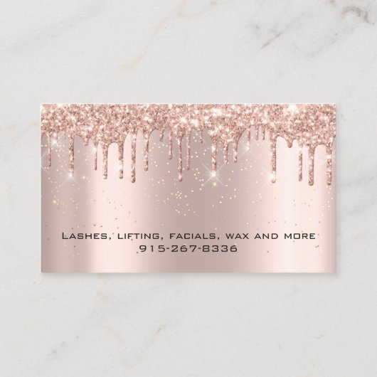 メイクアップ王室のアーティストラッズクラウンドリップスプリンセス 名刺 (裏面)