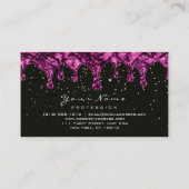 メイクアップ目まぶしグリッターワックスグリッター金ゴールドピンク 名刺 (裏面)