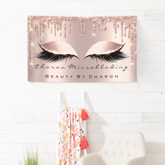 メイクアップ眉毛の眉ブラウンズバラスパークバラ 横断幕 (インサイチュ)