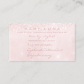 メイクアップ眉毛まつげバラパステルピンクスタジオ 名刺 (裏面)