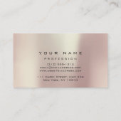 メイクアップ眉毛まつげ延長赤面グリッター 名刺 (裏面)