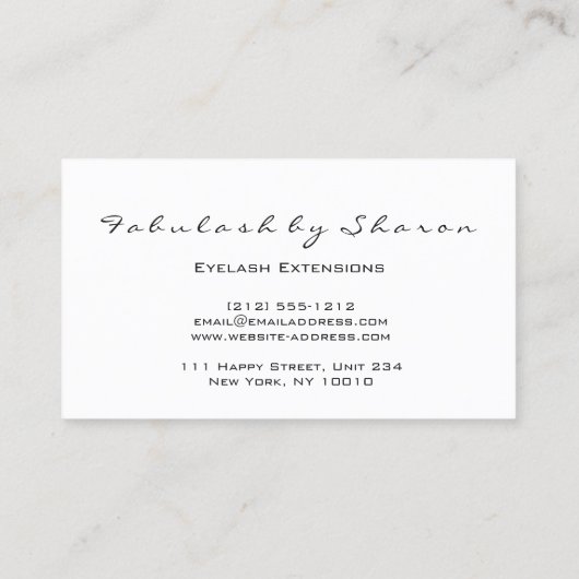 メイクアップ眉毛まつグリッターアイズスパークエステティカン 名刺 (裏面)