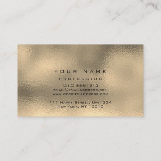 メイクアップ眉毛まつグリッターダイヤモンドスパークリー 名刺 (裏面)