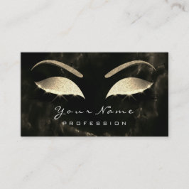 メイクアップ眉毛まつグリッターダイヤモンドブラック大理石 名刺