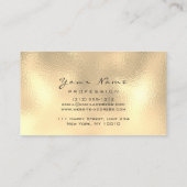 メイクアップ眉毛まつグリッターメタリックルクス金ゴールド 名刺 (裏面)