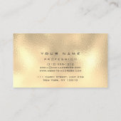メイクアップ眉毛まつグリッターメタリック釉薬金ゴールド 名刺 (裏面)