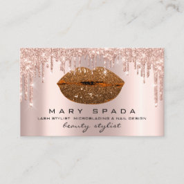 メイクアップ眉毛まつバラドリップキス唇はちみつ 名刺