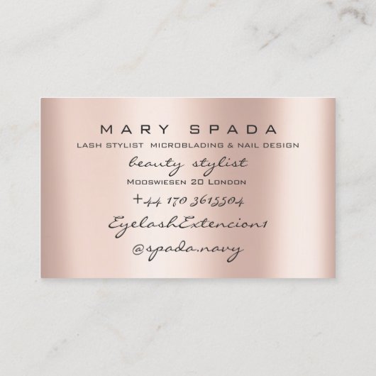 メイクアップ眉毛まつバラドリップキス唇はちみつ 名刺 (裏面)