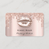 メイクアップ眉毛まつピンクのローズスパークキスLIps B 名刺 (正面)