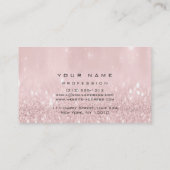 メイクアップ眉毛まつ拡張ピンクグリッター 名刺 (裏面)