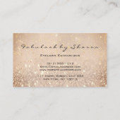 メイクアップ眉毛まばたきグリッタードリップスパークグラムバラ 名刺 (裏面)