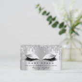 メイクアップ眉毛まばゆい灰色のスパークシルバー 名刺 (スタンド正面)