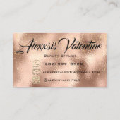 メイクアップ眉毛まぶしグリッタードリップスパークソーシャル 名刺 (裏面)