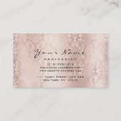 メイクアップ眉毛まぶしダマスクグリッタースパピンク 名刺 (裏面)